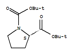 Boc-L-PyroglutamicAcidTert-ButylEster结构式