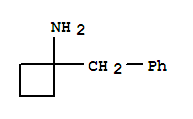 Structure of Cyclobutanamine,  1-(phenylmethyl)-