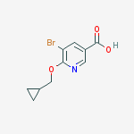 Structure of 5-bromo-6-(cyclopropylmethoxy)pyridine-3-carboxylic Acid