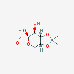 4,5-O-(1-METHYLETHYLIDENE)-?-D-FRUCTOPYRANOSE结构式