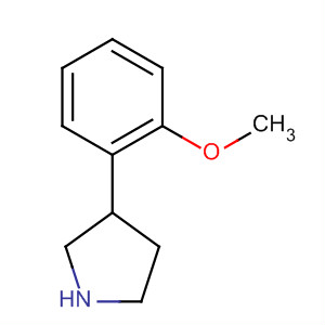 Structure of Pyrrolidine, 3-(2-methoxyphenyl)-