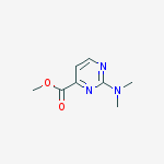 methyl 2-(dimethylamino)pyrimidine-4-carboxylate结构式