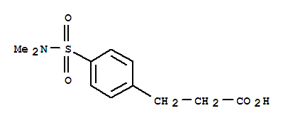 3-{4-[(dimethylamino)sulfonyl]phenyl}propanoic acid结构式