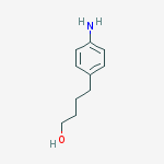 Structure of Benzenebutanol, 4-amino-