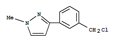 Structure of 3-(1-Methylpyrazol-3-yl)benzyl chloride