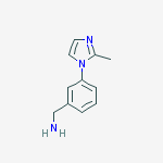 Structure of 3-(2-methyl-1h-imidazol-1-yl)benzylamine