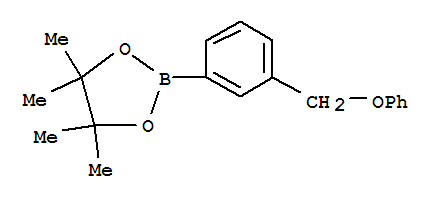 Structure of 3-(Phenoxymethyl)benzeneboronic acid, pinacol ester