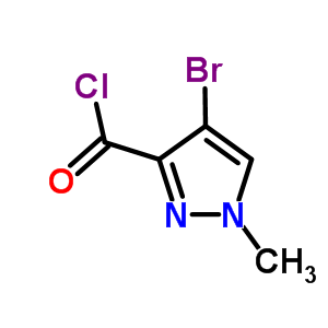 Structure of 4-BROMO-1-METHYL-1H-PYRAZOLE-3-CARBONYL CHLORIDE