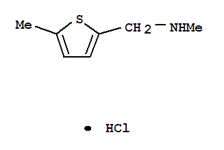 Structure of 2-Methyl-5-[(methylamino)methyl]thiophene hydrochloride