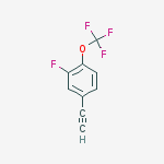 Structure of 3-Fluoro-4-(trifluoromethoxy)phenylacetylene 98%
