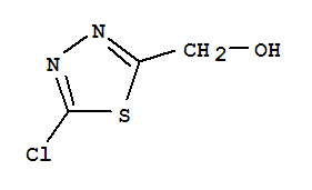 1,3,4-Thiadiazole-2-methanol,  5-chloro-结构式