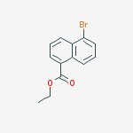 Ethyl 5-bromo-1-naphthoate结构式