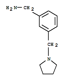 Structure of [3-(1-PYRROLIDINYLMETHYL)PHENYL]METHANAMINE