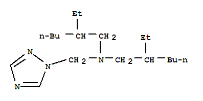 Structure of N,N-Bis(2-ethylhexyl)-[(1,2,4-triazol-1-yl)methyl]amin