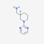 Structure of 1-(1-PYRIMIDIN-2-YLPIPERIDIN-3-YL)METHANAMINE, 95%