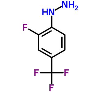 Structure of 2-FLUORO-4-(TRIFLUOROMETHYL)PHENYLHYDRAZINE