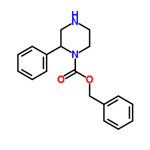 Structure of 1-N-CBZ-2-PHENYL-PIPERAZINE
