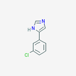 Structure of 1H-Imidazole,  5-(3-chlorophenyl)-