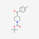 Structure of tert-Butyl 4-(4-methylbenzoyl)piperidine-1-carboxylate