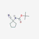 Structure of (1-CYANO-CYCLOPENTYL)-CARBAMIC ACIDTERT-BUTYL ESTER