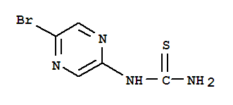 Chemical structure of (5-BROMO-PYRAZIN-2-YL)-THIOUREA