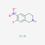 Structure of 7-Fluoro-6-nitro-1,2,3,4-tetrahydroisoquinoline hydrochloride