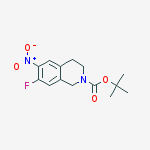 Structure of tert-Butyl 7-fluoro-6-nitro-3,4-dihydroisoquinoline-2(1H)-carboxylate