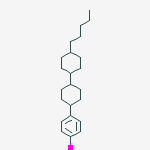 Structure of Benzene,1-iodo-4-(4-pentyl[1,1-bicyclohexyl]-4-yl)-