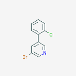 Structure of 3-BROMO-5-(2-CHLOROPHENYL)-PYRIDINE