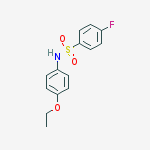 Structure of N-(4-ETHOXYPHENYL)-4-FLUOROBENZENESULFONAMIDE