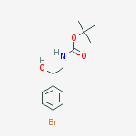 Structure of [2-(4-BROMO-PHENYL)-2-HYDROXY-ETHYL]-CARBAMIC ACID TERT-BUTYL ESTER