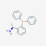 Structure of (S)-1-[2-(Diphenylphosphino)phenyl]ethylamine, min. 97%