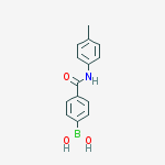 4-[[(4-METHYLPHENYL)AMINO]-CARBONYL]PHENYL]BORONIC ACID结构式