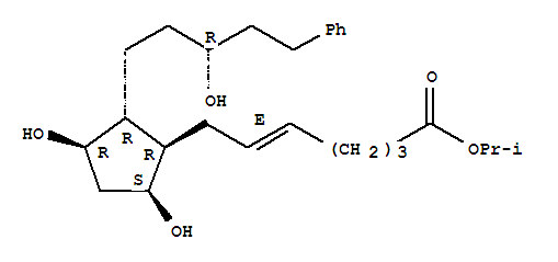 Structure of trans Latanoprost