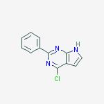 Structure of 4-CHLORO-2-PHENYL-7H-PYRROLO[2,3-D]PYRIMIDINE