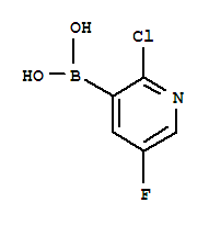Structure of 2-CHLORO-5-FLUOROPYRIDINE-3-BORONIC ACID