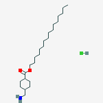 Structure of Hexadecyl 4-(aminomethyl)cyclohexane-1-carboxylate;hydrochloride