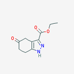 ethyl 5-oxo-4,5,6,7-tetrahydro-1H-indazole-3-carboxylate结构式