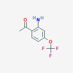 Structure of Ethanone,1-[2-amino-4-(trifluoromethoxy)phenyl]-