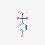 Structure of 2-(4-bromophenyl)-2,2-difluoroacetic acid