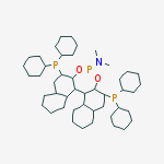 Structure of (11BR)-2,6-BIS(DIPHENYLPHOSPHINO)-N,N-DIMETHYLDINAPHTHO(2,1-D:1,2-F)-1,3,2-DIOXAPHOSPHEPIN-4-AMINE, KANATA PURITY
