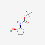 tert-butyl ((1S,2R)-2-hydroxycyclopentyl)carbamate结构式
