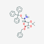 Structure of BENZYL 5-AMINO-5-DEOXY-2,3-O-ISOPROPYLIDENE-6-O-TRITYL-ALPHA-D-MANNOFURANOSIDE