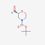 Structure of tert-butyl (2R)-2-formylmorpholine-4-carboxylate