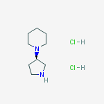 Structure of 1-((R)-pyrrolidin-3-yl)piperidine dihydrochloride
