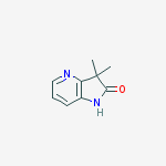 3,3-dimethyl-1,3-dihydro-2H-pyrrolo[3,2-b]pyridin-2-one结构式