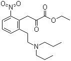 Structure of Ethyl 3-[2-[2-(dipropylamino)ethyl]-6-nitrophenyl]-2-oxopropanoate