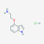Structure of 2-(1H-indol-4-yloxy)ethanamine hydrochloride (1:1)