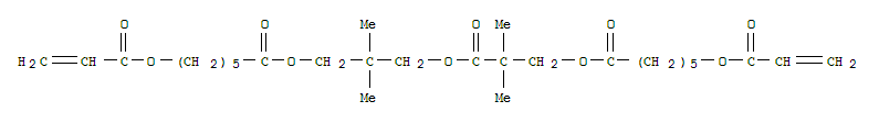 羟基特戊酰羟基新戊酸二[6-(丙烯酰氧)己酸]结构式