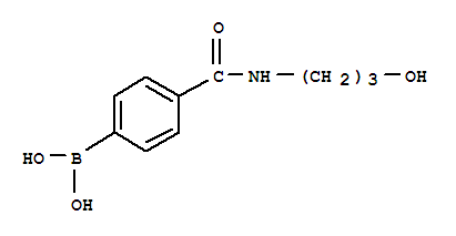 Structure of 4-(3-HYDROXYPROPYLCARBAMOYL)BENZENEBORONIC ACID 97